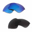 HKUCO Blue+Black Polarized Replacement Lenses for Oakley Flak Jacket XLJ Sunglasses